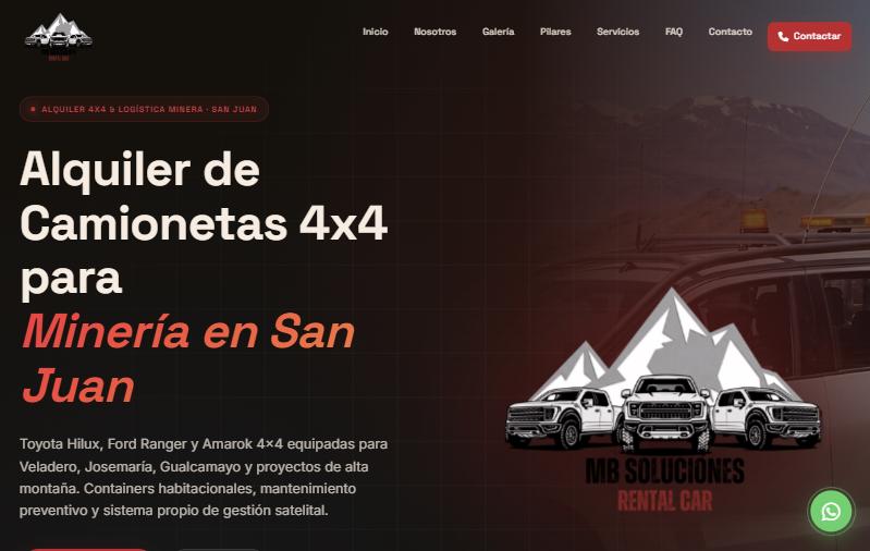 Captura de la web de MB Soluciones